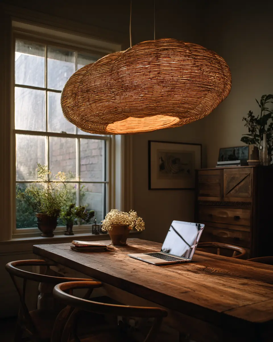 Earthy Tropical Home Office Decor Ideas