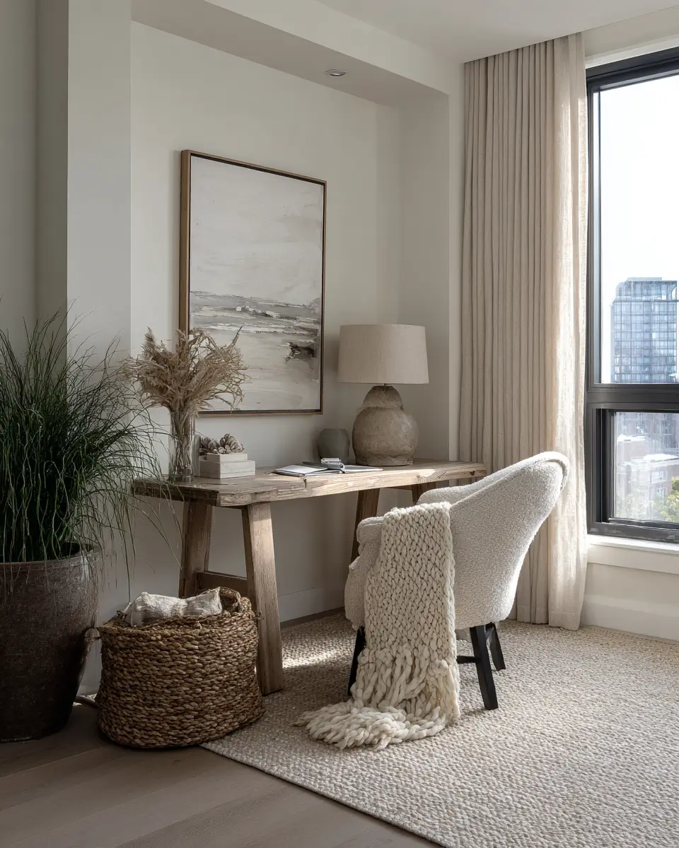 Earthy Tropical Home Office Decor Ideas