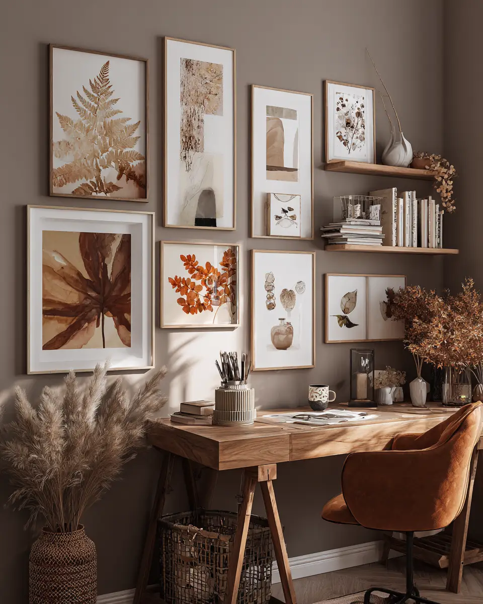 Earthy Tropical Home Office Decor Ideas
