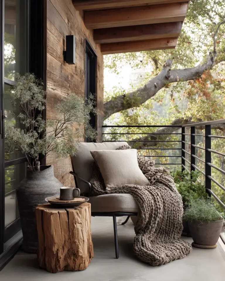 Earthy Urban Porch Decor Ideas - Featured