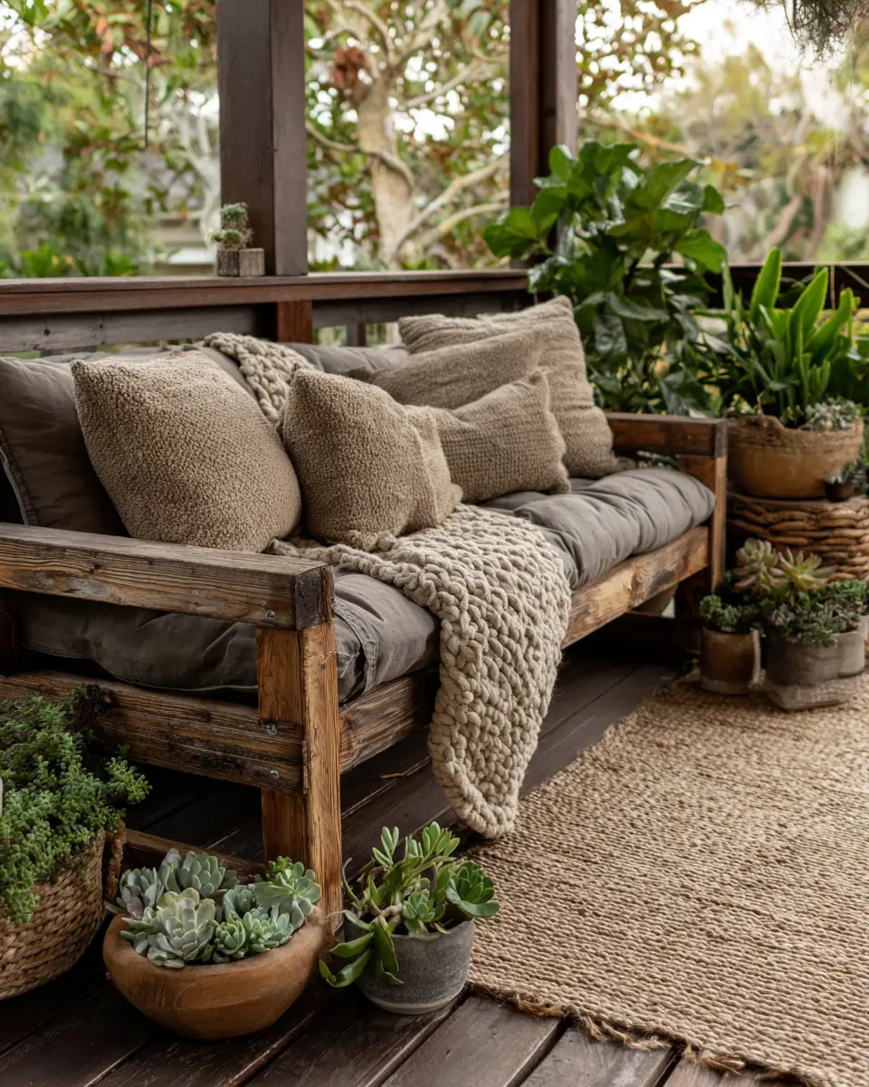 Earthy Urban Porch Decor Ideas