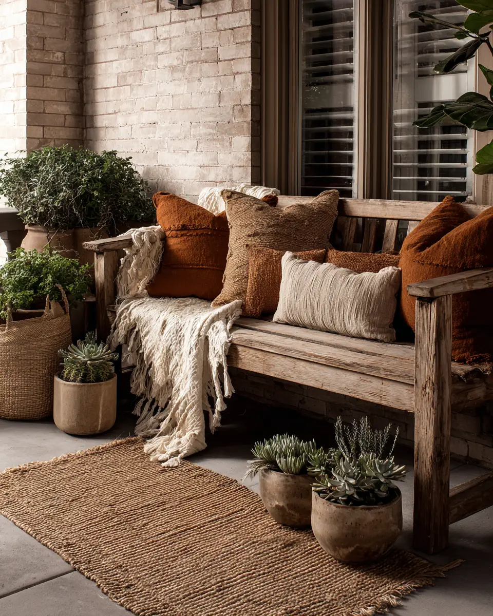 Earthy Urban Porch Decor Ideas