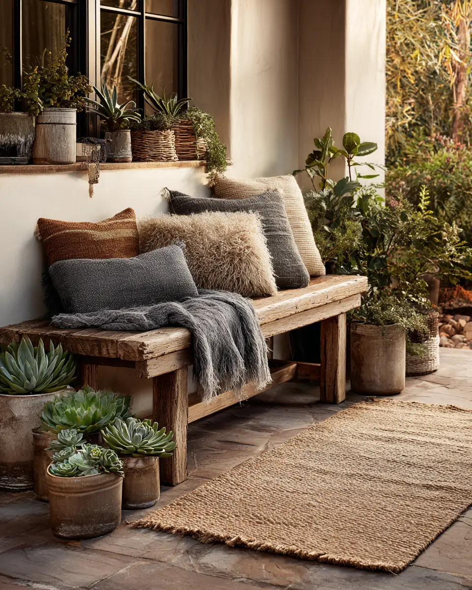 Earthy Urban Porch Decor Ideas
