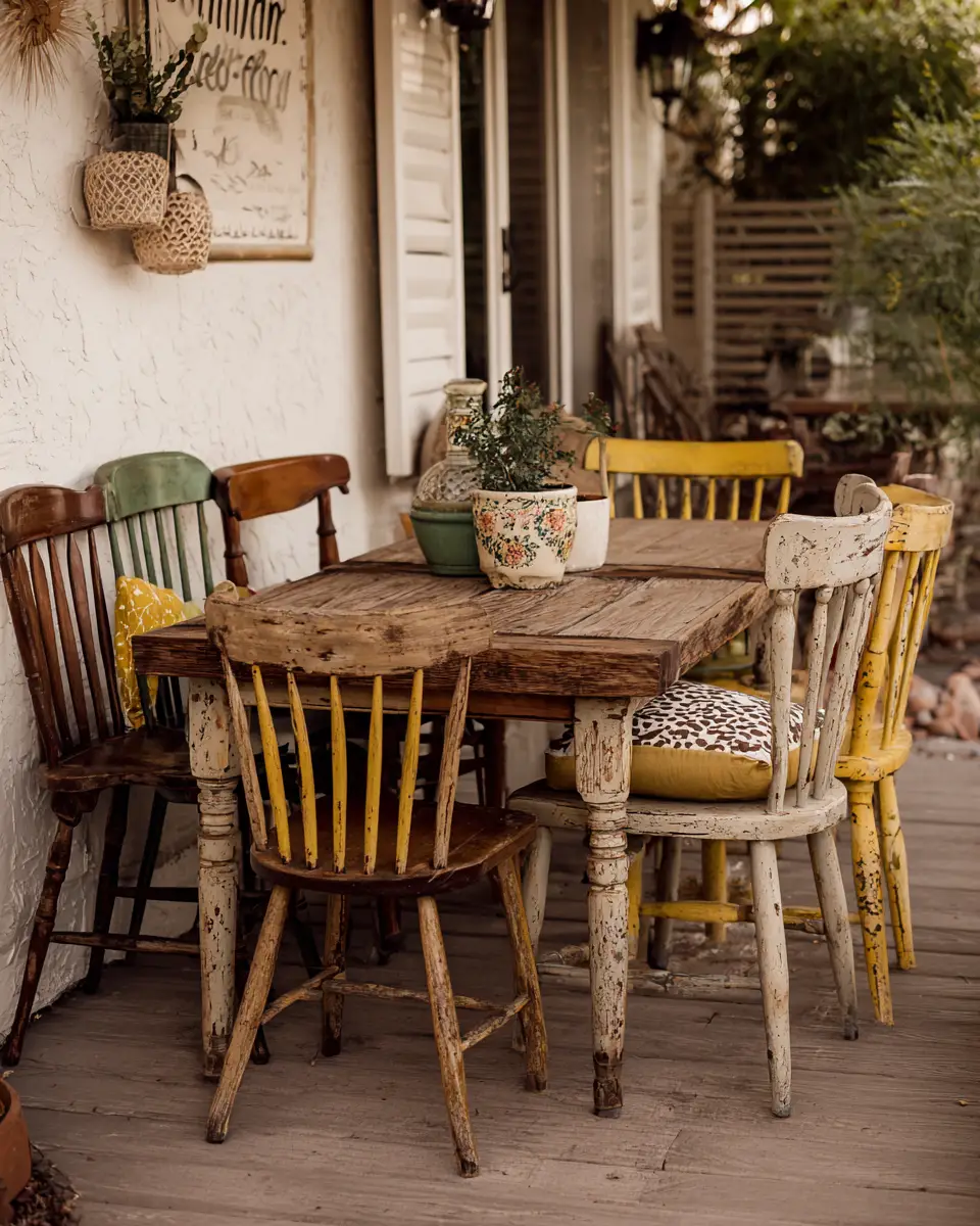Earthy Vintage Porch Decor Ideas