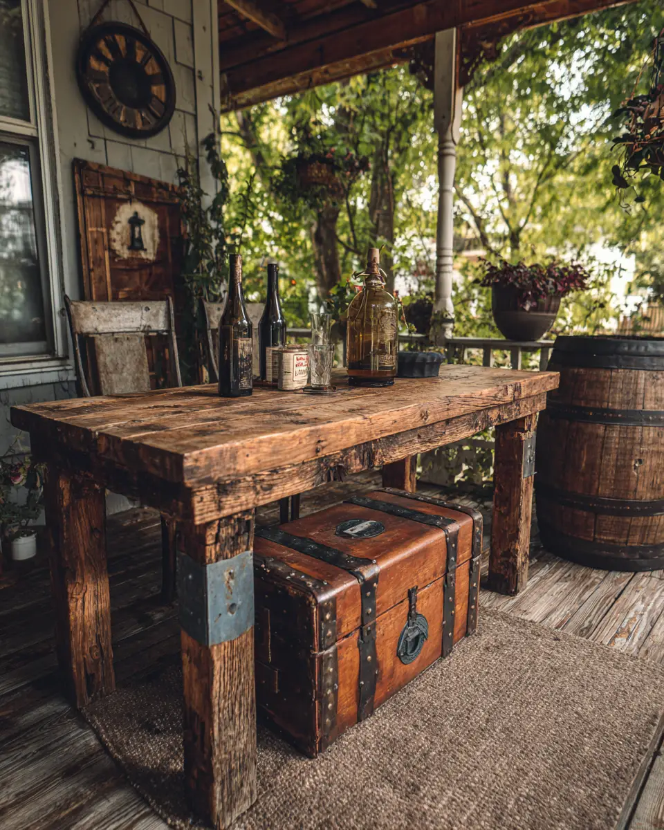Earthy Vintage Porch Decor Ideas