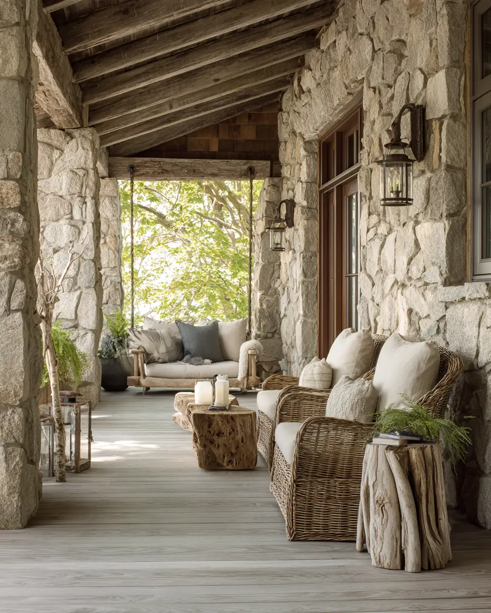 Earthy Vintage Porch Decor Ideas