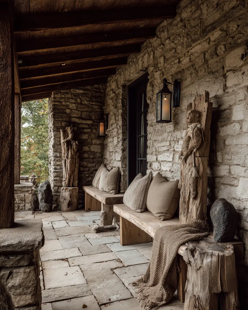 Earthy Vintage Porch Decor Ideas