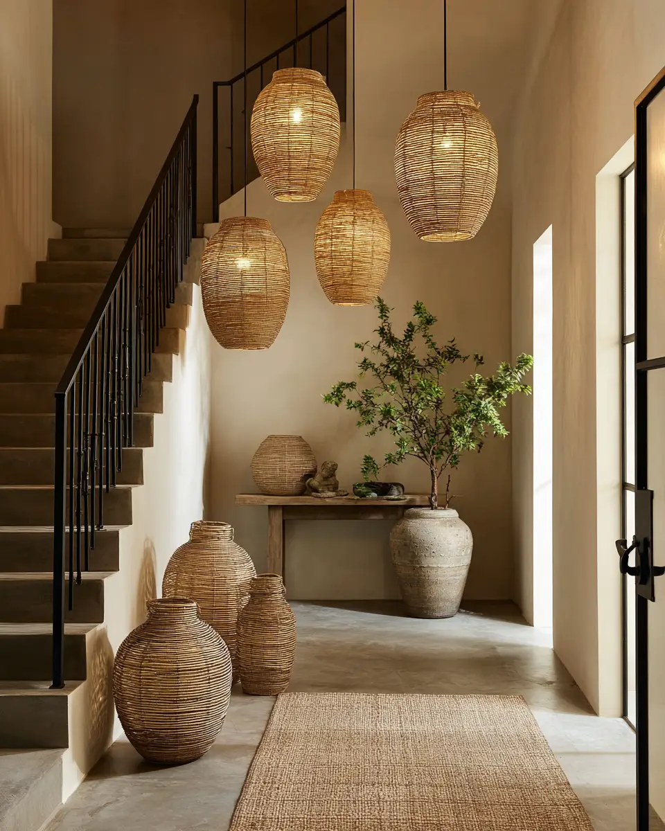 Earthy Zen Entryway Decor Ideas