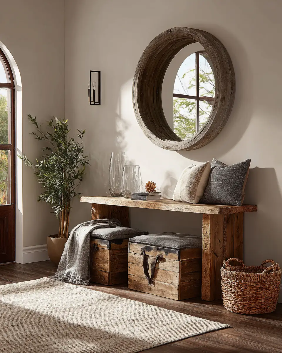 Earthy Zen Entryway Decor Ideas