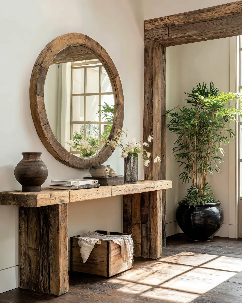 Earthy Zen Entryway Decor Ideas