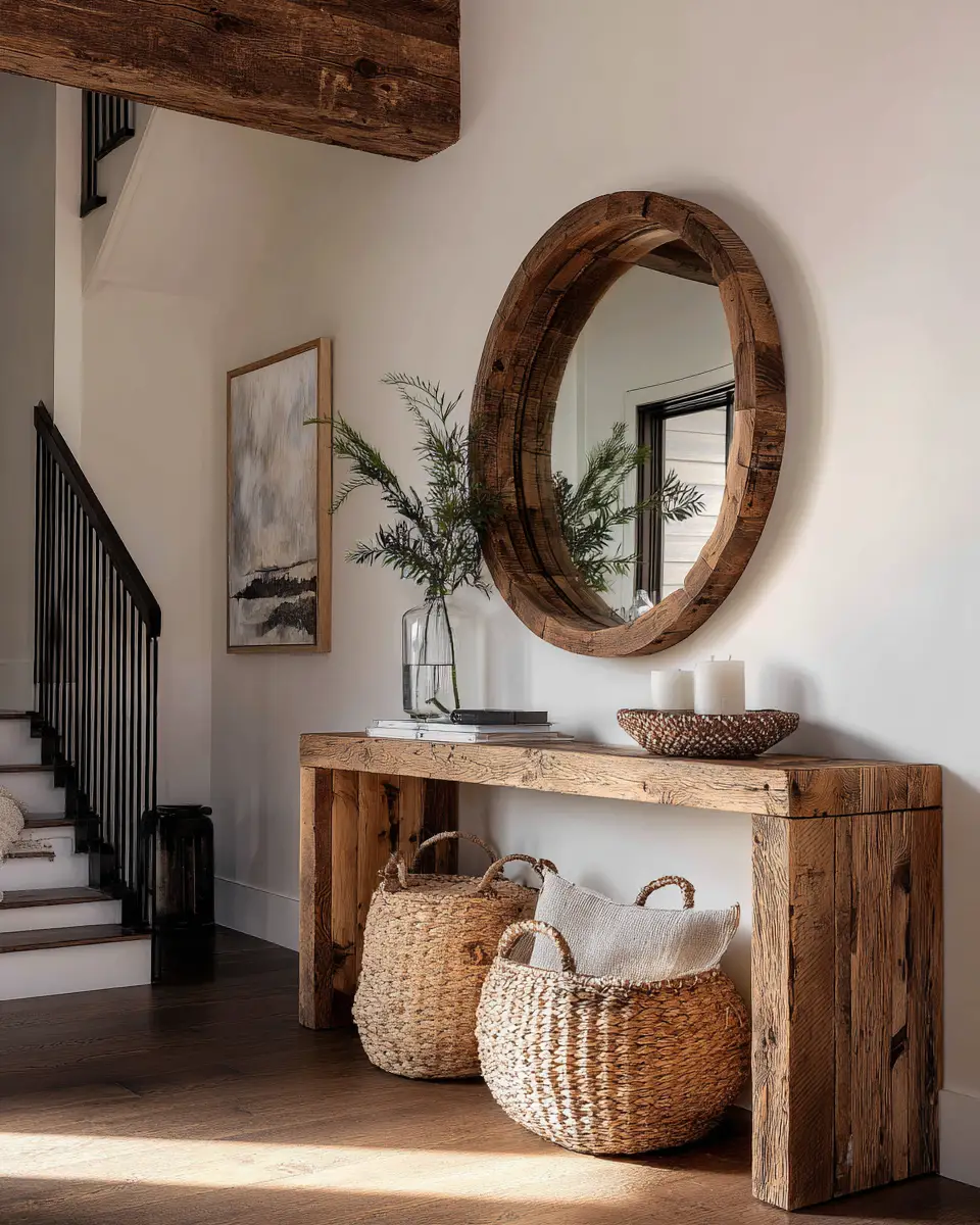 Earthy Zen Entryway Decor Ideas