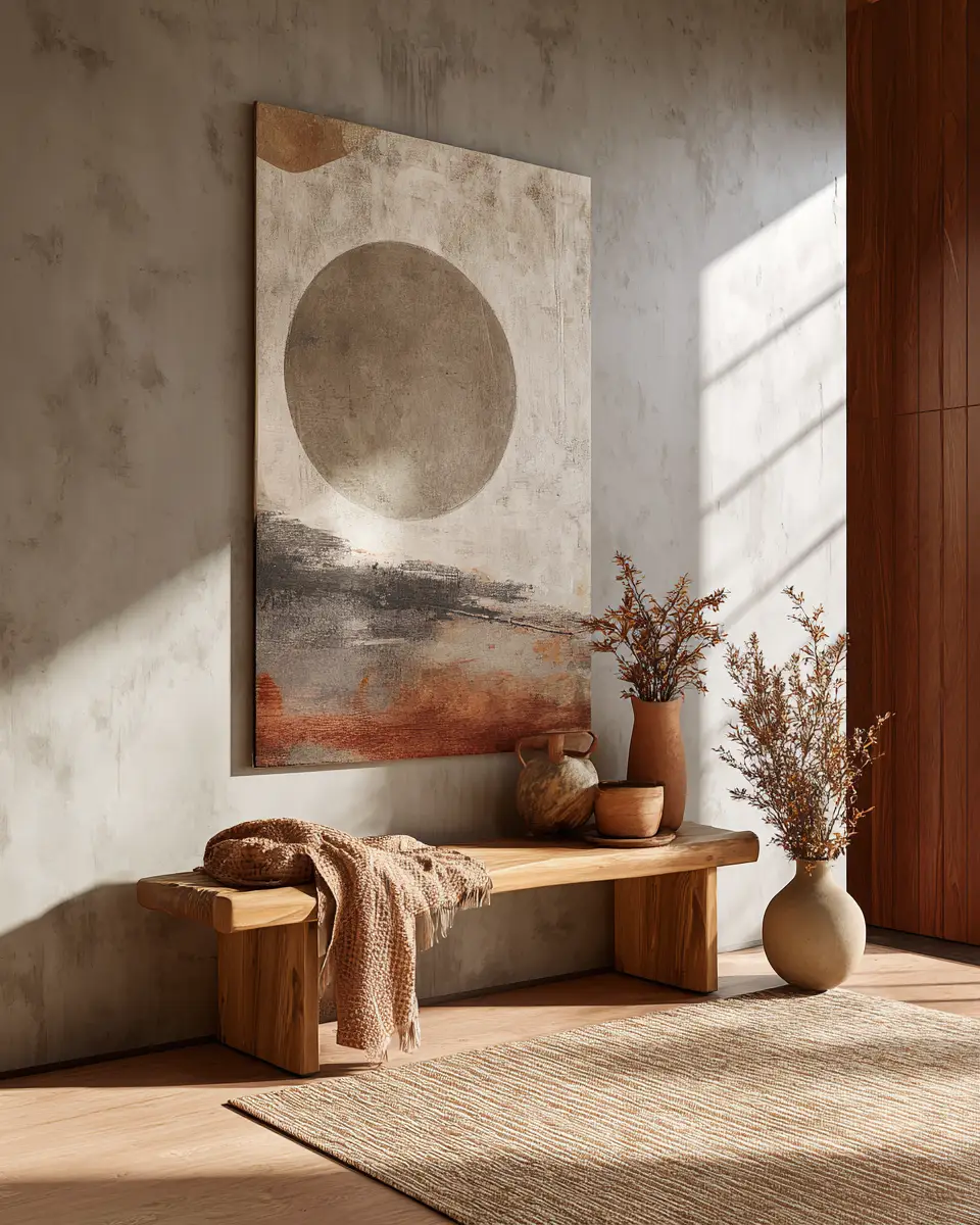 Earthy Zen Entryway Decor Ideas
