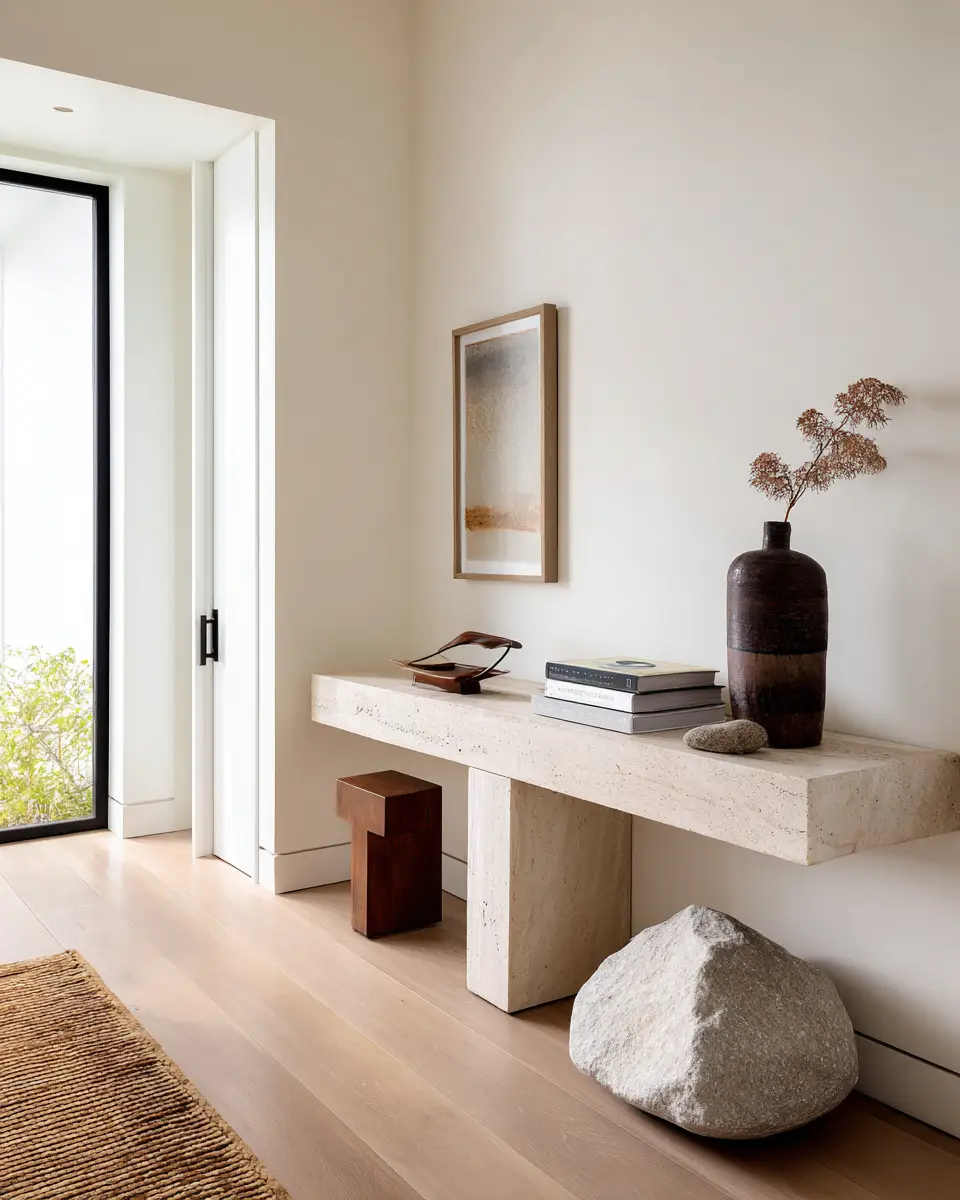 Earthy Zen Entryway Decor Ideas