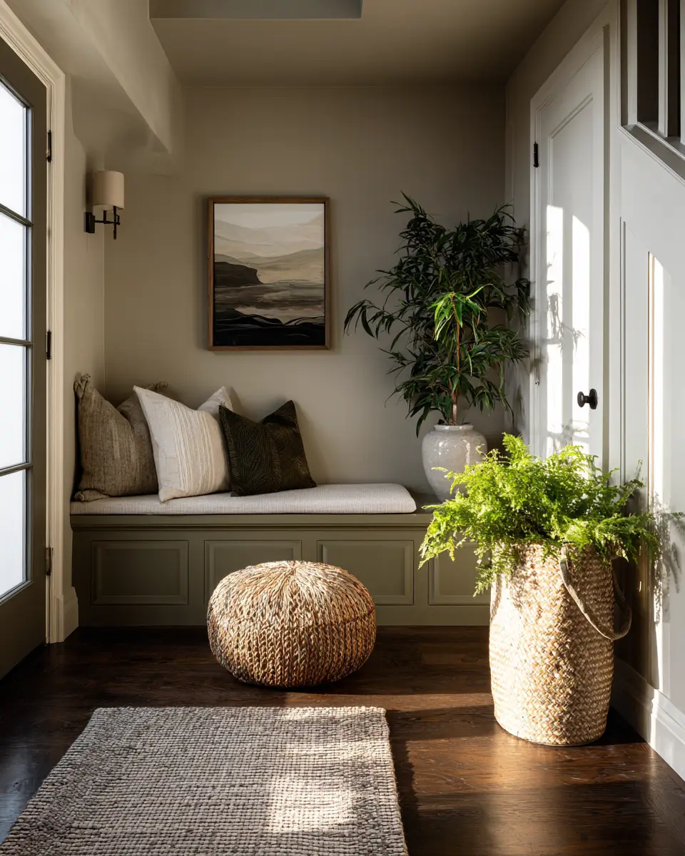 Earthy Zen Entryway Decor Ideas