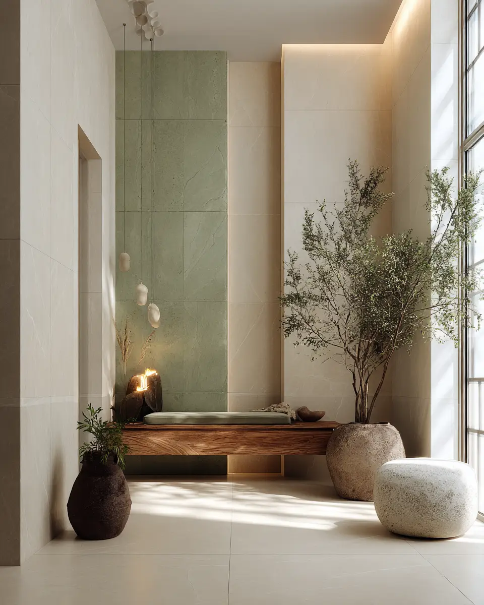 Earthy Zen Entryway Decor Ideas