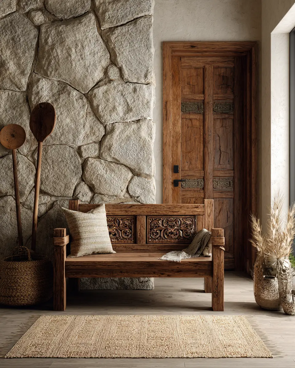 Earthy Zen Entryway Decor Ideas