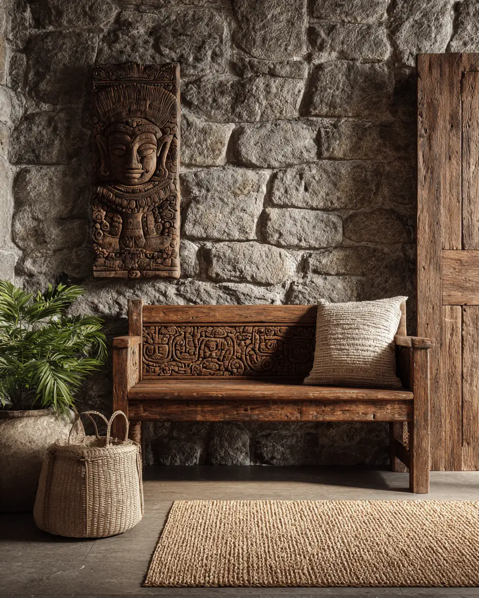 Earthy Zen Entryway Decor Ideas