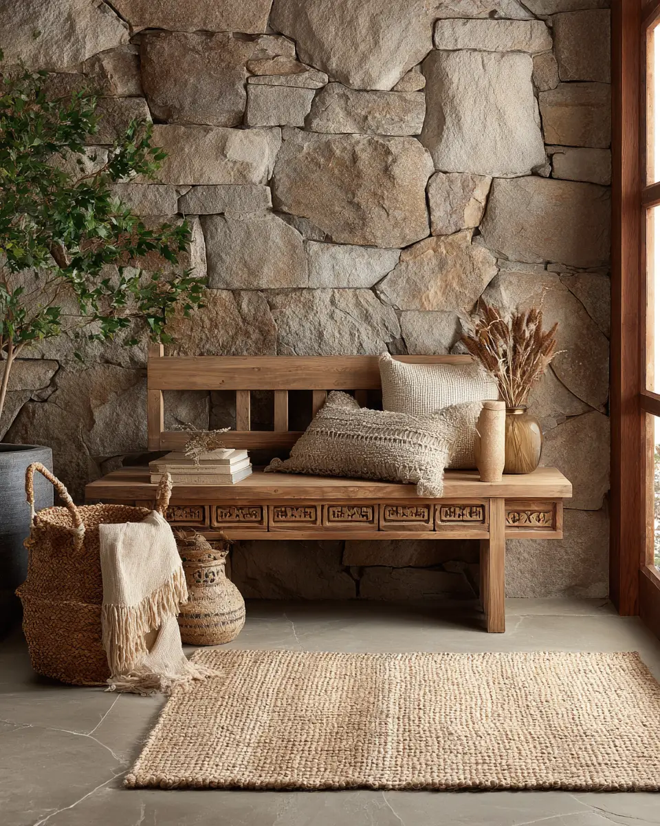 Earthy Zen Entryway Decor Ideas