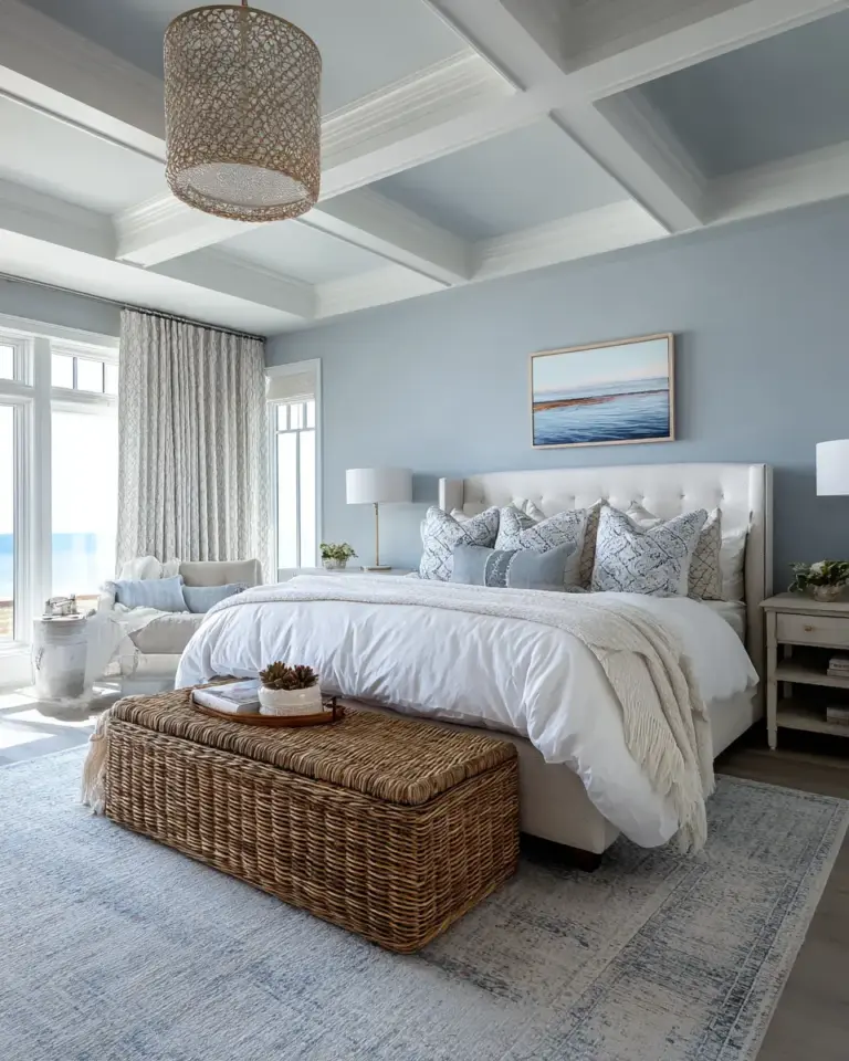 Elegant Coastal Bedroom Decor Ideas - Featured