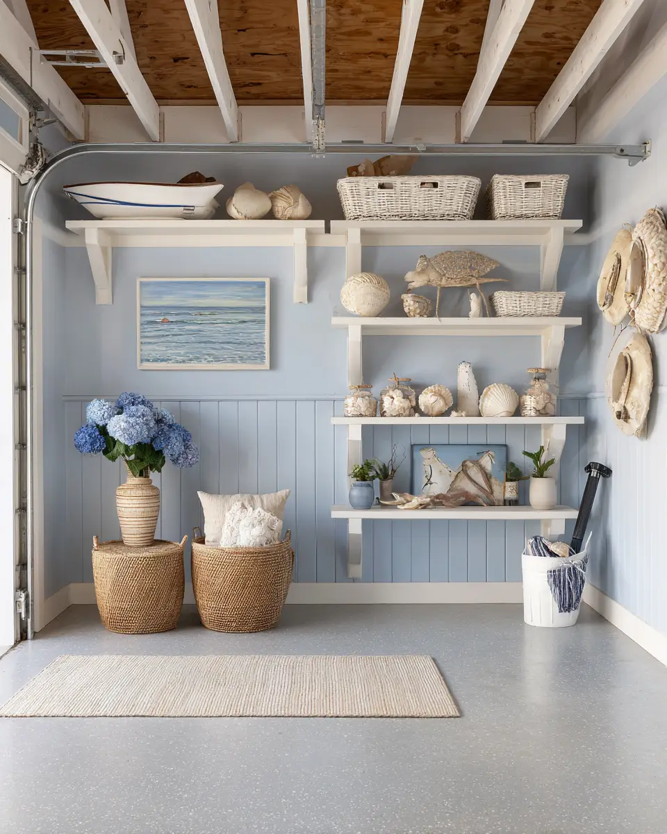 Elegant Coastal Garage Decor Ideas