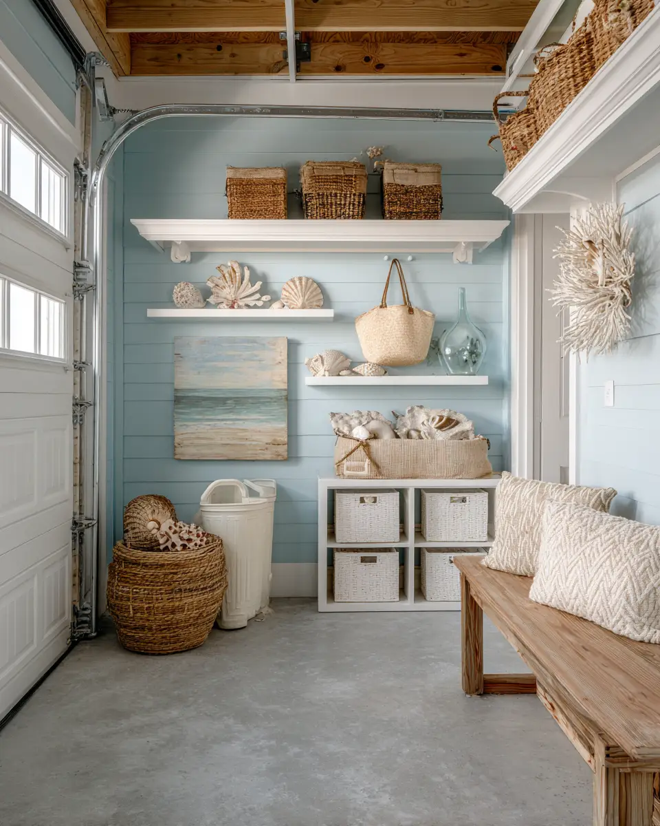 Elegant Coastal Garage Decor Ideas