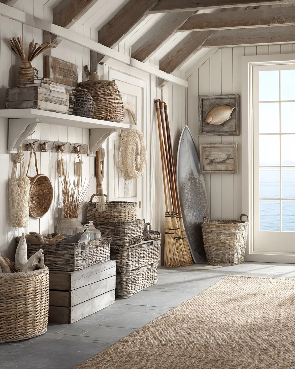 Elegant Coastal Garage Decor Ideas