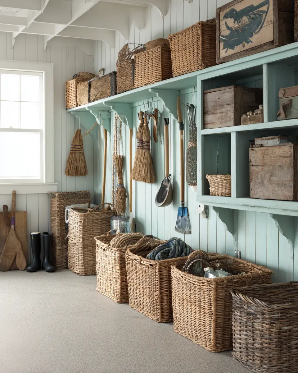 Elegant Coastal Garage Decor Ideas