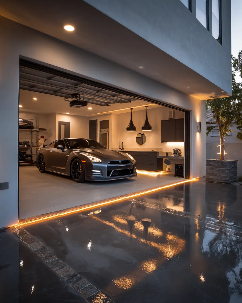 Elegant Contemporary Garage Decor Ideas