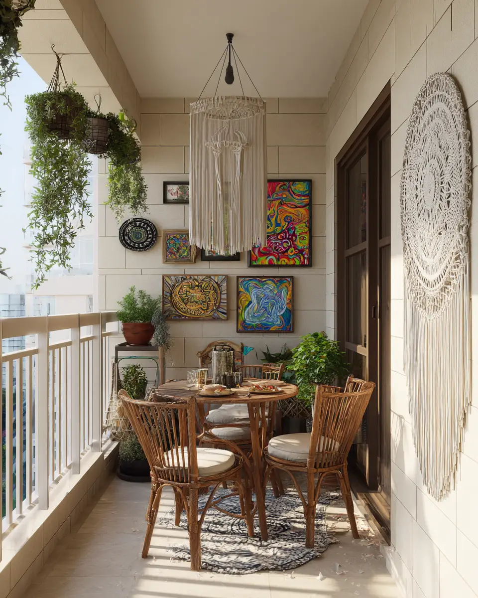 Elegant Eclectic Balcony Decor Ideas
