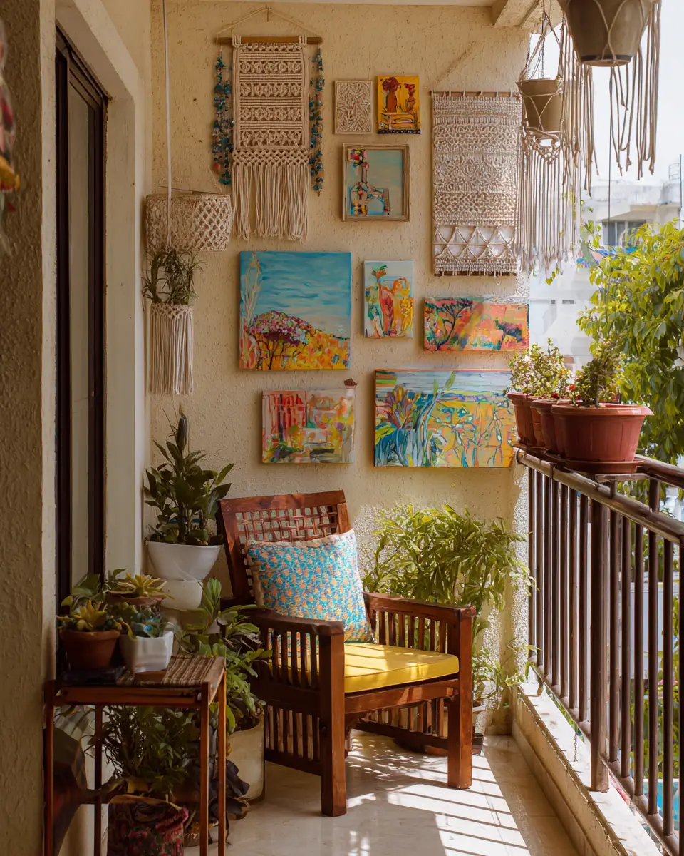 Elegant Eclectic Balcony Decor Ideas