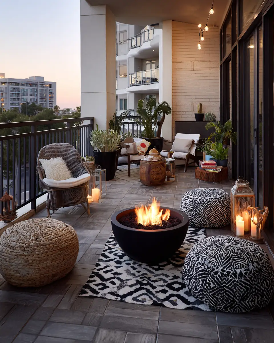 Elegant Eclectic Balcony Decor Ideas