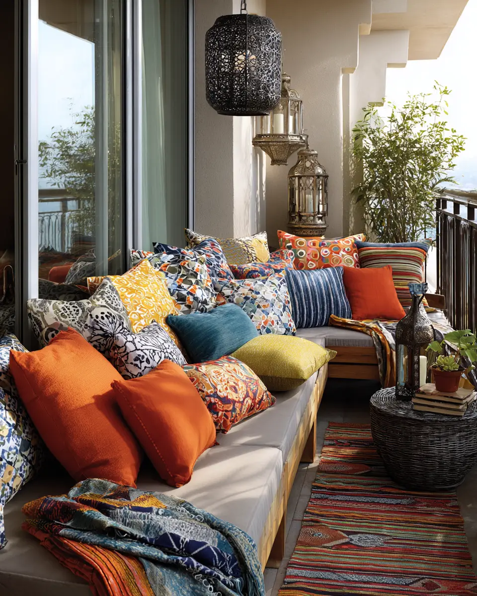 Elegant Eclectic Balcony Decor Ideas