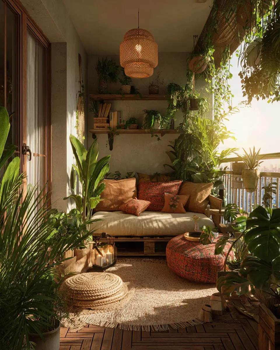Elegant Eclectic Balcony Decor Ideas