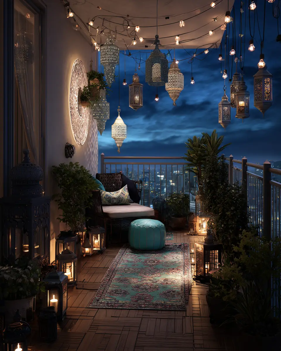Elegant Eclectic Balcony Decor Ideas