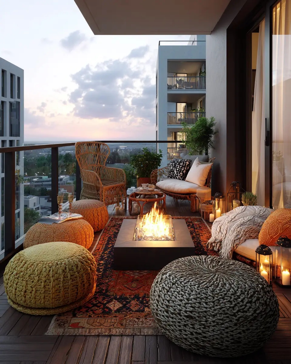 Elegant Eclectic Balcony Decor Ideas