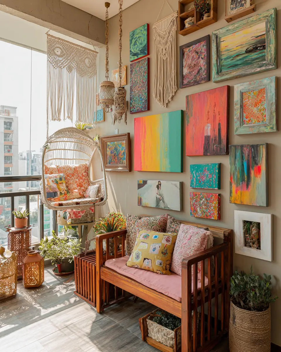 Elegant Eclectic Balcony Decor Ideas
