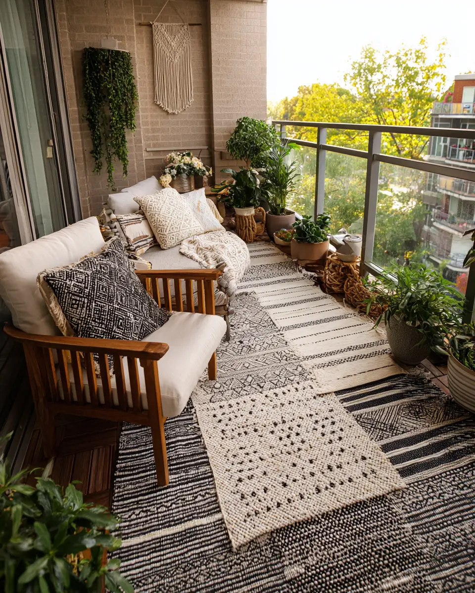 Elegant Eclectic Balcony Decor Ideas