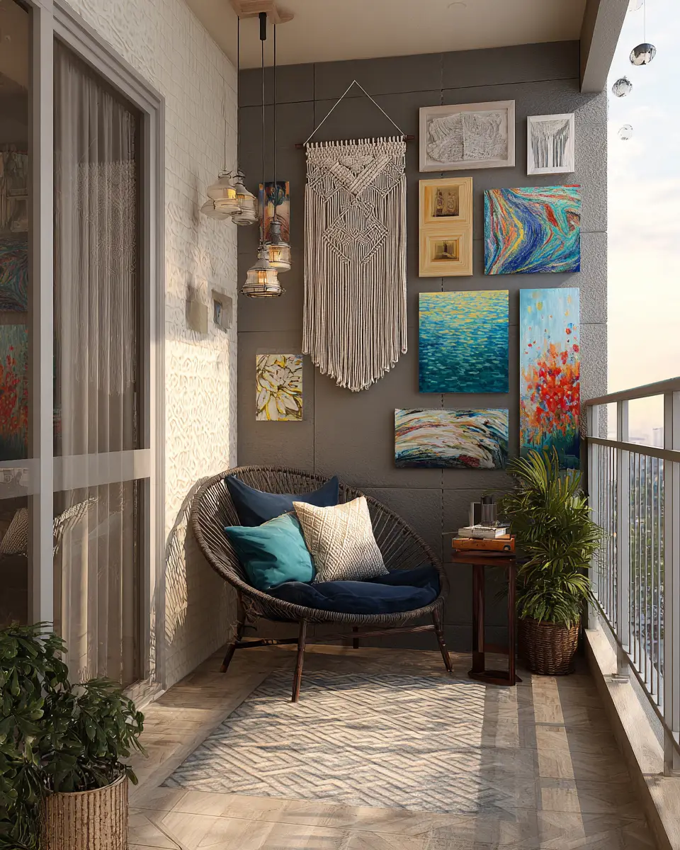 Elegant Eclectic Balcony Decor Ideas