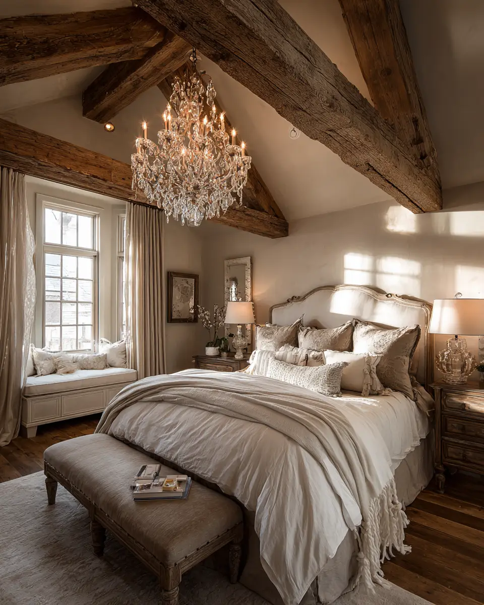 Elegant French Country Bedroom Decor Ideas