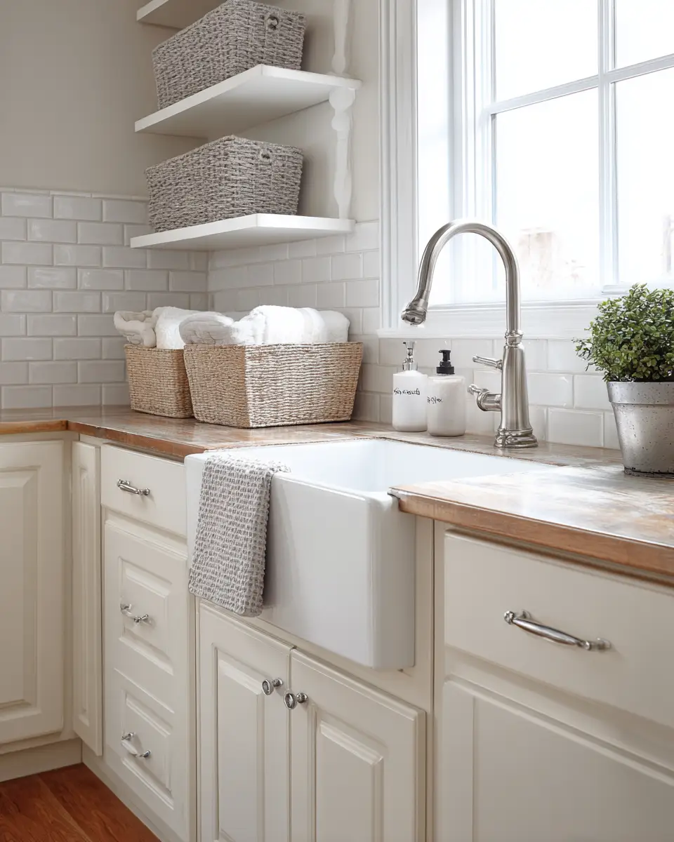 Elegant French Country Laundry Room Decor Ideas
