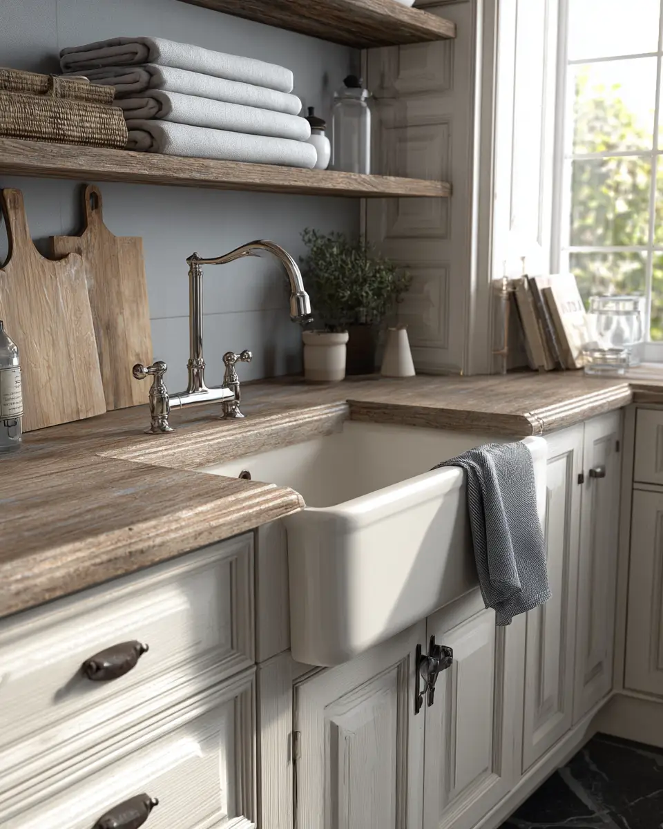 Elegant French Country Laundry Room Decor Ideas
