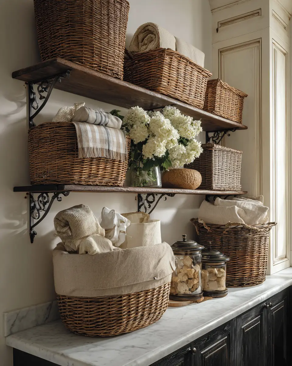 Elegant French Country Laundry Room Decor Ideas