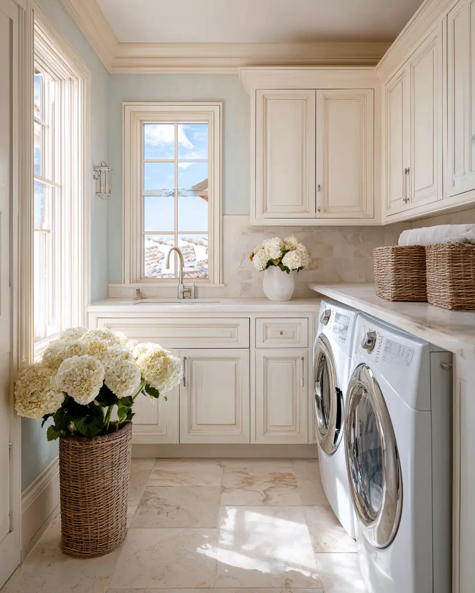 Elegant French Country Laundry Room Decor Ideas