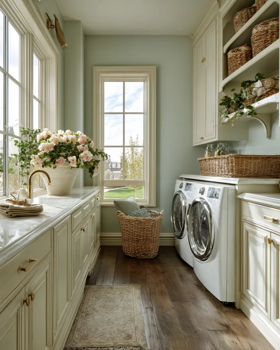 Elegant French Country Laundry Room Decor Ideas