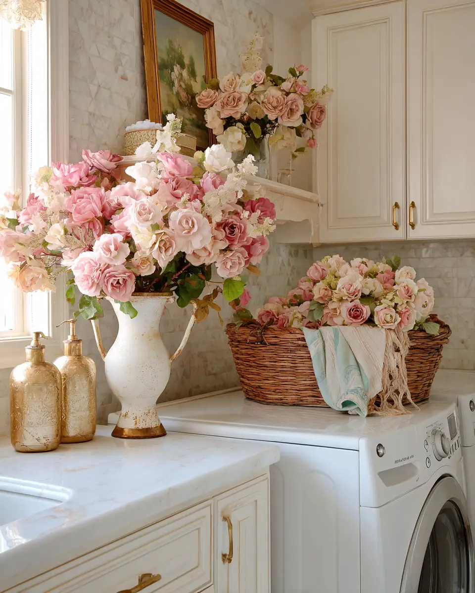 Elegant French Country Laundry Room Decor Ideas