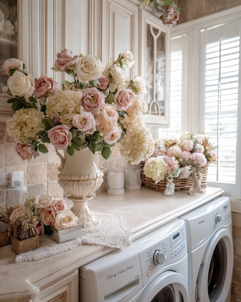 Elegant French Country Laundry Room Decor Ideas