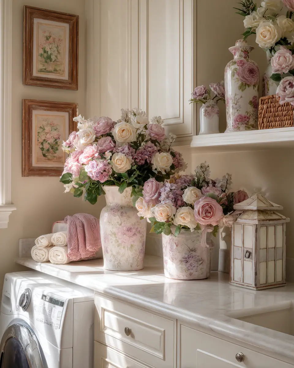 Elegant French Country Laundry Room Decor Ideas