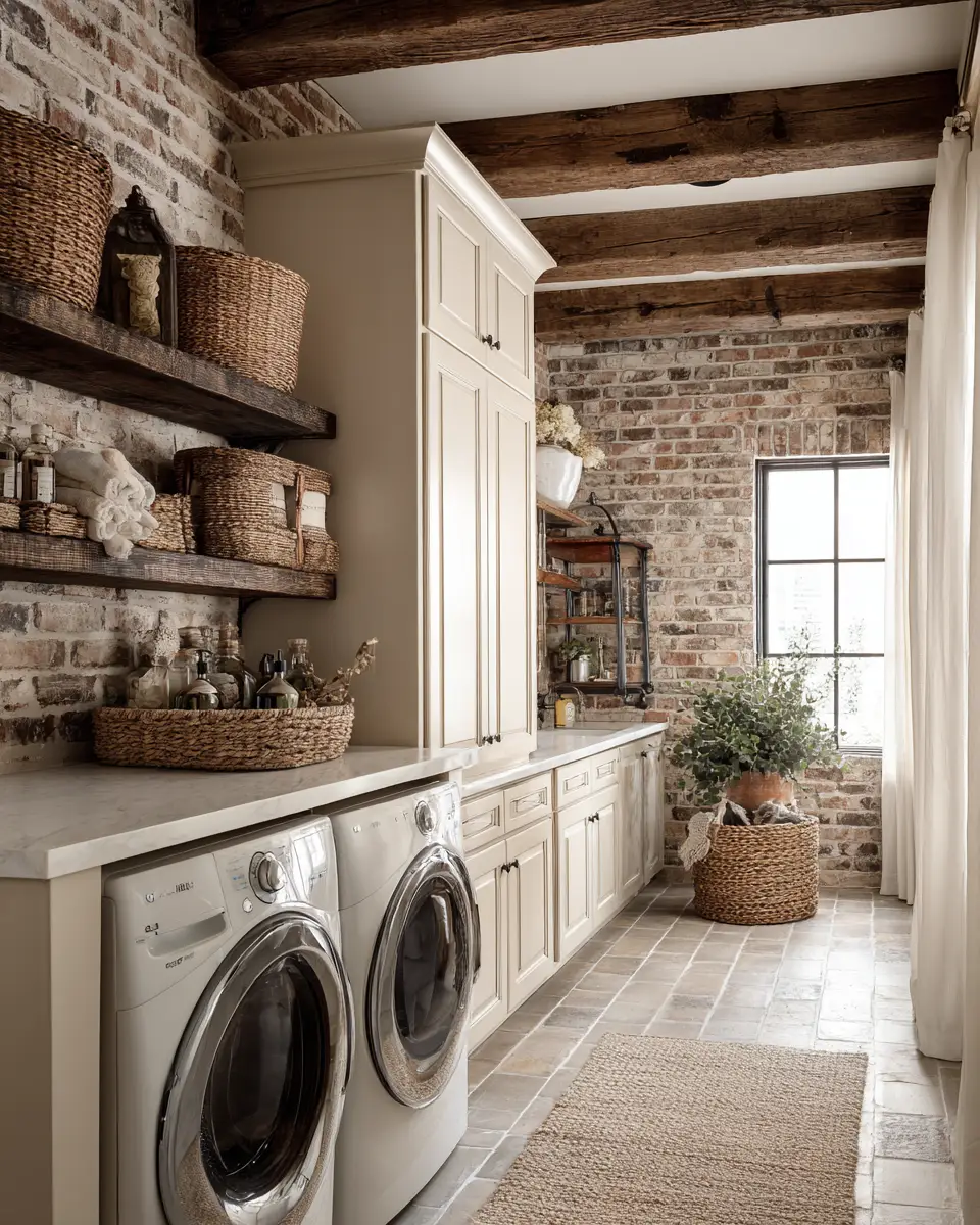 Elegant French Country Laundry Room Decor Ideas