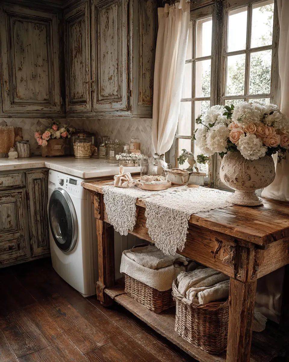 Elegant French Country Laundry Room Decor Ideas