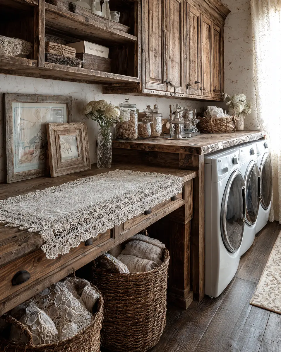 Elegant French Country Laundry Room Decor Ideas
